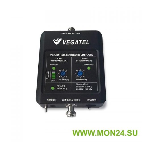 Репитер 3G Vegatel VT-3G LED (60 дБ, 20 мВт)