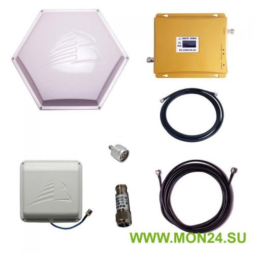 Комплект Baltic Signal для усиления GSM 900 и 3G (до 200 м2)