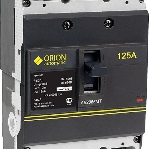 Автоматический выключатель АЕ 2066 МТ (К.С.) 125А (контакт сигнализации)