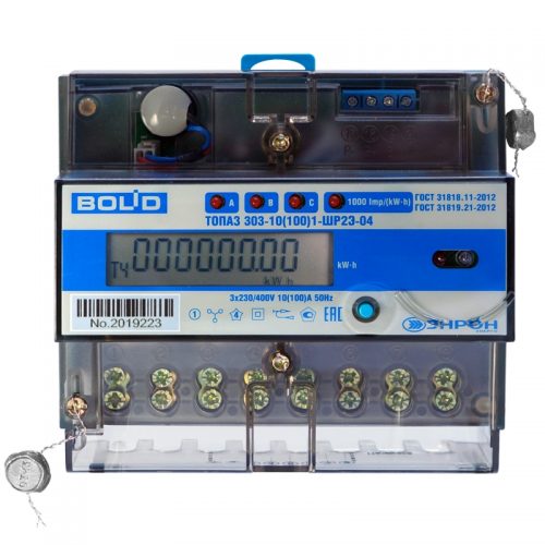 BOLID-Топаз-303-10(100): Электросчетчик многотарифный