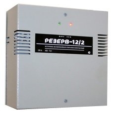 Резерв 12/2 PRO (цвет корпуса серый): Источник вторичного электропитания резервированный