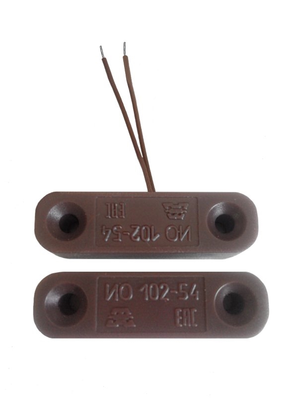 ИО 102-54 (коричневый): Извещатель охранный точечный магнитоконтактный