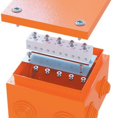 Коробка FS 150х150х80 5P (FSB31506): Коробка ответвительная огнестойкая стальная