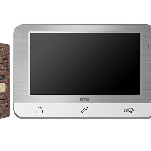 CTV-DP1703 S (серебро): Комплект видеодомофона