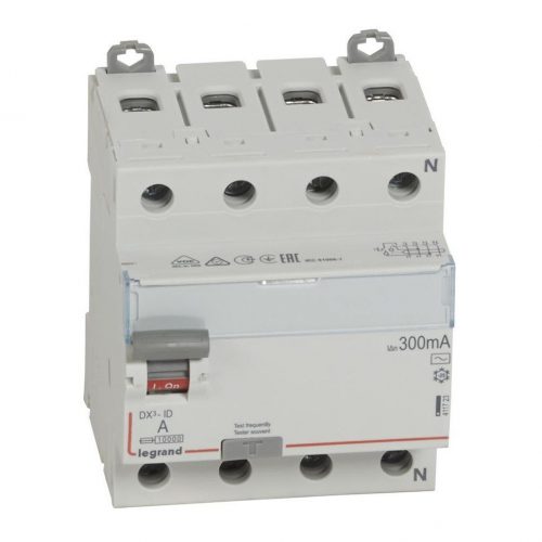 ВДТ DX3 4П 40А AC 300мА N справа (411723): Выключатель дифференциального тока