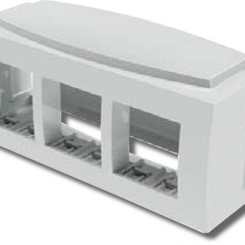 Модульная коробка для электроустановочных изделий Brava, 6 модулей (09221): Модульная коробка