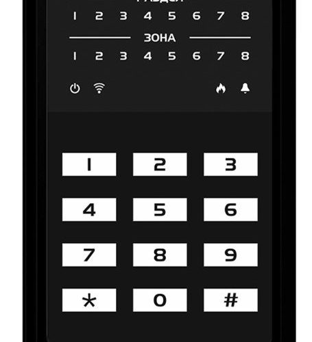 МИРАЖ-КД-04 (black): Кнопочная кодовая панель