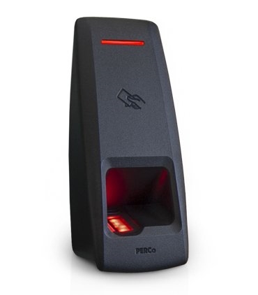 PERCo-CL15: Биометрический контроллер со встроенным сканером отпечатков пальцев и RFID-считывателем