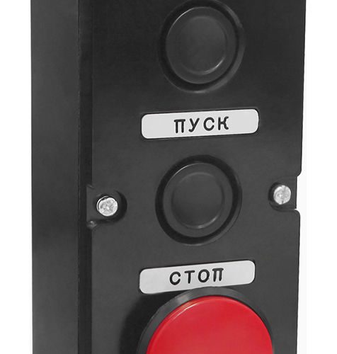 ПКЕ 212-3 У3 красный гриб IP40 (пластик): Пост кнопочный