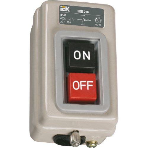 Выключатель кнопочный ВКИ-216 3р 10А 230/400В IP40 ИЭК