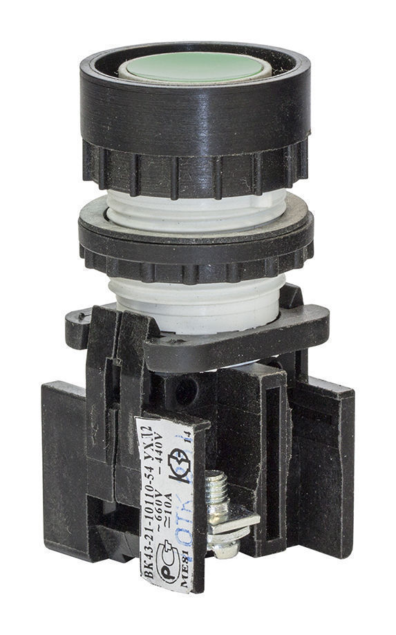 Выключатель кнопочный ВК-43-21 10110 1з  зел