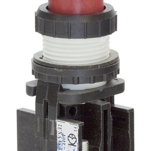 Выключатель кнопочный ВК-43-21 01130 1р  красн. гриб