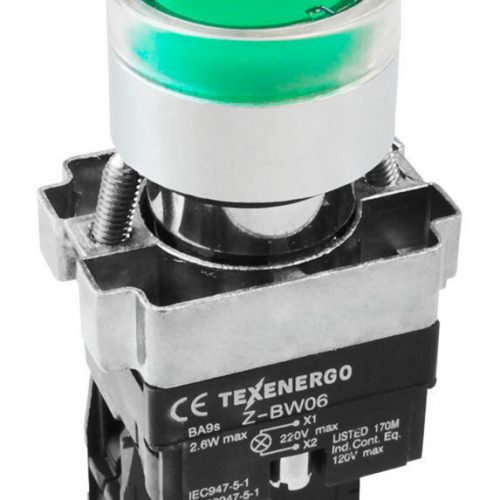 LAY5-BW3361 зеленый с подсветкой 1з: Кнопочный выключатель