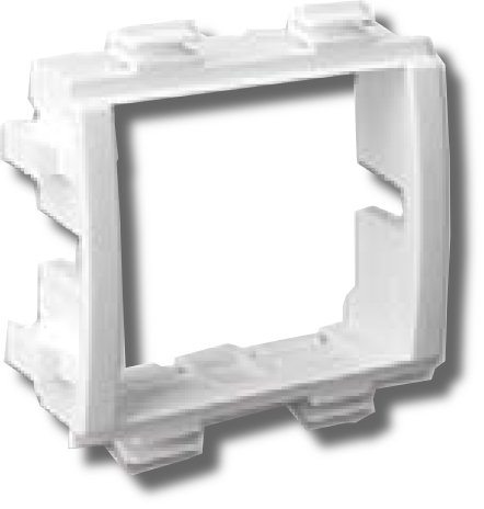 Каркас под 2 модуля 45х45, белый (F0000L): Каркас