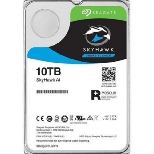 HDD 10000 GB (10 TB) SATA-III SkyHawk (ST10000VE0008): Жесткий диск (HDD) для видеонаблюдения