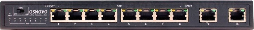 SW-20820(Без БП): Коммутатор 10-портовый Fast Ethernet с РоЕ