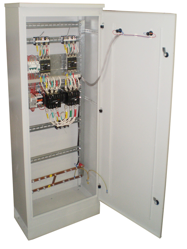 Шкаф автоматического включения резерва ШАВР-3-200 УХЛ4 (3-фазный, 200А) IP54 (Корпус ШРС-1 1600х600х300) напольный
