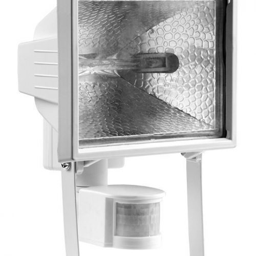 Прожектор галогенный ИО 150Вт Д с датчиком движения белый IP54