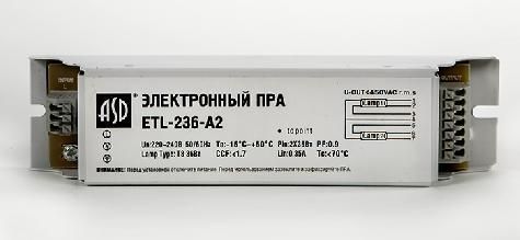 Электронный пускорег. аппарат ЭПРА ETL-236-A2 2х36Вт Т8/G13