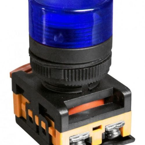 Сигнальная лампа AL-22TE    синий 230В неоновая лампа,