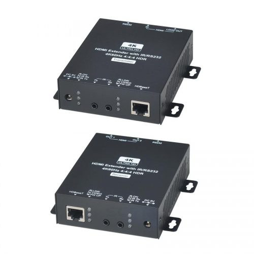 HE02EIX: Комплект для передачи HDMI-сигнала, ИК-управления, RS232