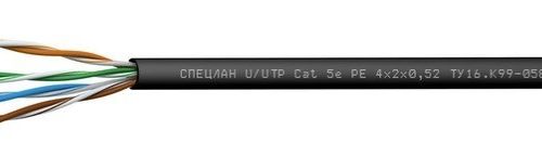 СПЕЦЛАН U/UTP Cat 5e PE 1х2х0,52: Кабель симметричный (витая пара), одиночной прокладки