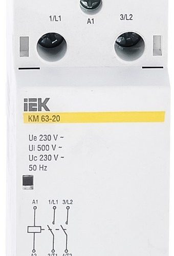 Контактор модульный КМ63-20 AC (MKK10-63-20): Контактор модульный