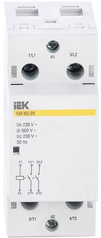 Контактор модульный КМ63-20 AC (MKK10-63-20): Контактор модульный
