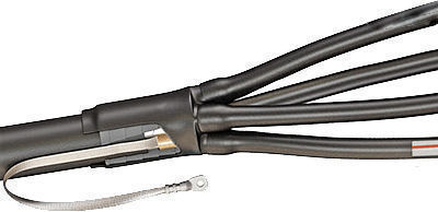 Муфта концевая термоусаж. для кабеля с пластмасовой изоляцией  4ПКТп(б) -1- 25 /50 с бронёй (КВТ)