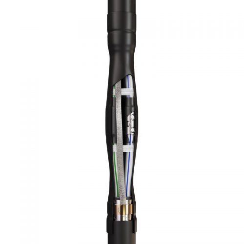 Муфта соединительная для кабеля с пластмасовой изоляцией 4ПСТ(б) -1- 70/120 -Б для кабеля с бронёй и болтовыми соединителями (КВТ)