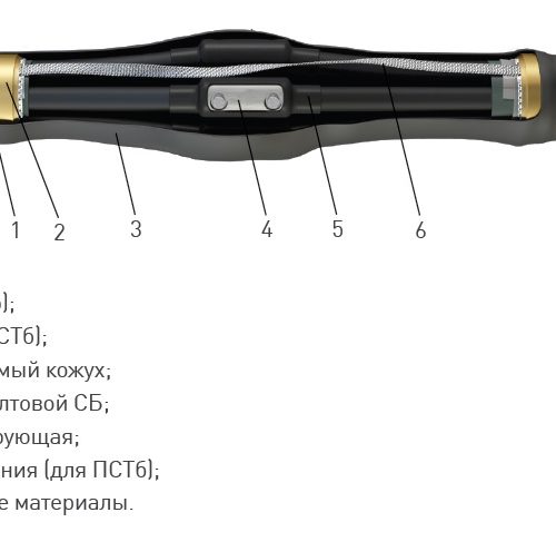 Муфта 4 ПСТ-1 (150-240) с соединителями Zkabel