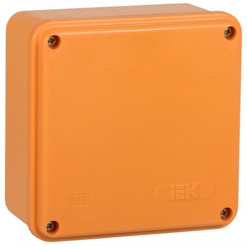 Коробка 100х100х50 6P IP44 (UKF20-100-100-050-6-10-09): Коробка распаячная огнестойкая с гладкими стенками