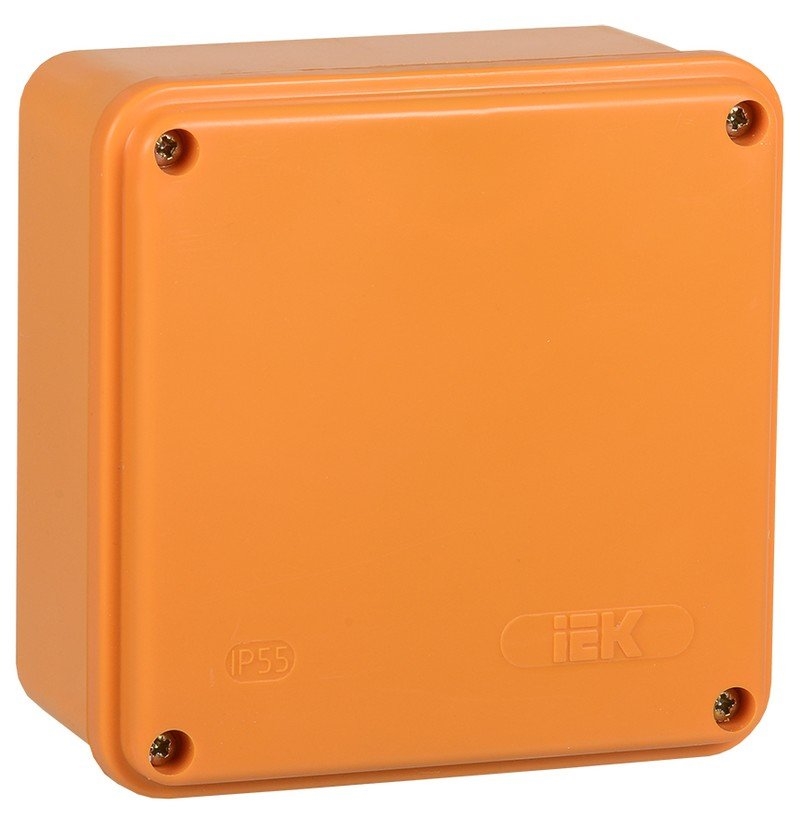 Коробка 100х100х50 6P IP44 (UKF20-100-100-050-6-10-09): Коробка распаячная огнестойкая с гладкими стенками
