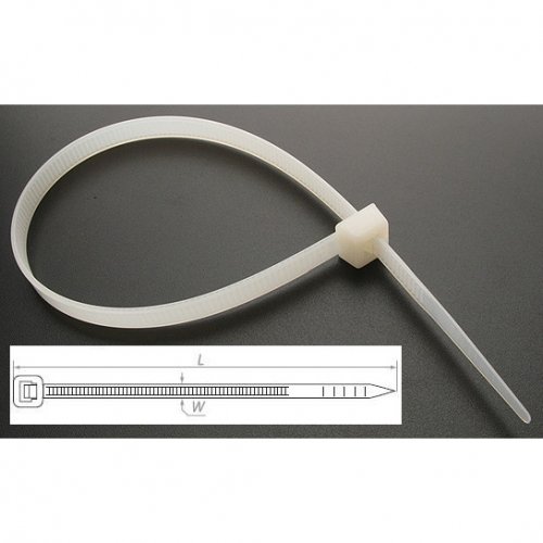 Стяжка 150х3,6 мм (белая) (уп 100 шт): Кабельная стяжка нейлоновая, неоткрываемая