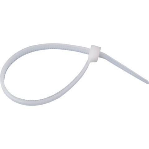 Хомут-стяжка кабельная нейлоновая 500x7,6 мм, белая (уп 100 шт) (07-0502): Кабельная стяжка (хомут) нейлоновая, неоткрываемая