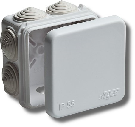 Коробка TYCO 70х70х40 (67030Б): Коробка ответвительная с 7 кабельными вводами