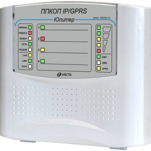 Юпитер-1431 (4 IP/GPRS), пластик: Прибор приемно-контрольный охранно-пожарный