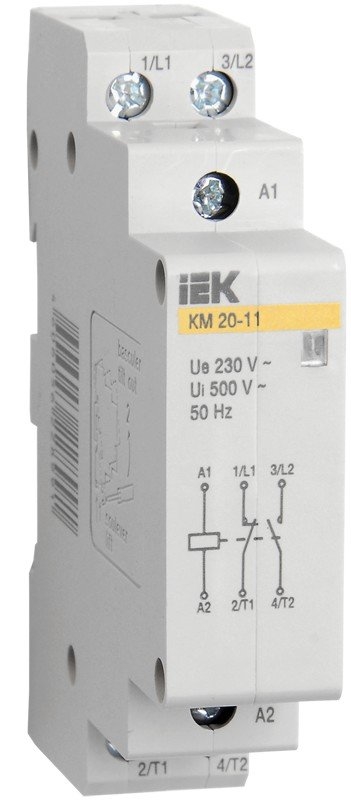 Контактор модульный КМ20-11 AC (MKK10-20-11): Контактор модульный