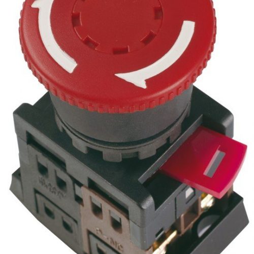 Кнопка AE-22 ""Грибок"" с фиксацией красн. D=22мм (BBG10-AE-K04): Кнопка красная с фиксацией без подсветки