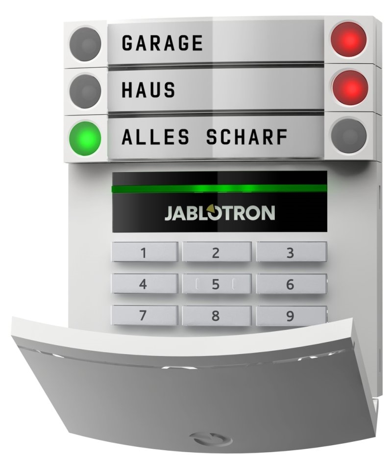 JA-113E: Адресный модуль доступа с RFID считывателем и клавиатурой