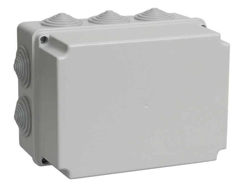 КМ41246 190х140х120 (UKO10-190-140-120-K41-55): Коробка распаячная для открытой проводки