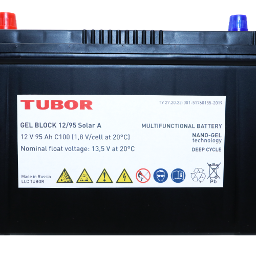 Аккумуляторная батарея TUBOR GEL BLOCK Solar 12/95 12В