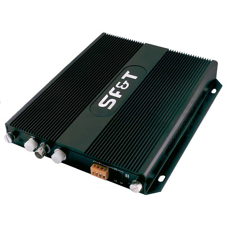 Передатчик оптический 1 канала видео (с разрешением до 960H/700ТВЛ) + 1 двунаправленного канала управления (RS485/полудуплекс) по одномодовому оптоволокну до 20км SF&T SF12S5T