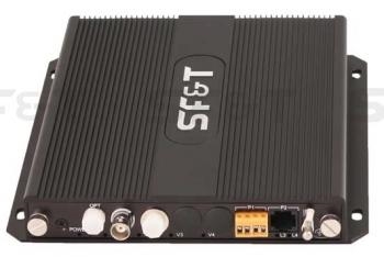 Передатчик оптический 1 канала видео (с разрешением до 960H/700ТВЛ) + 1 двунаправленного канала управления (RS422/симплекс) по многомодовому оптоволокну до 2км SF&T SF12M5T(RS422)