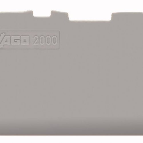 WAGO 2004-1291 пластина торцевая серая: Пластина торцевая на DIN-рейку
