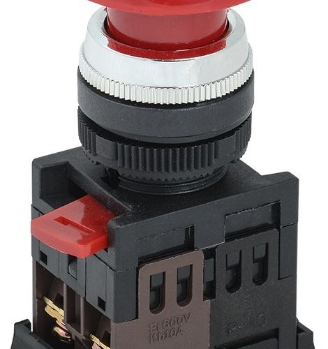 Кнопка AEА-22 "Грибок" красный D=22 мм (BBG30-AEA-K04): Кнопка