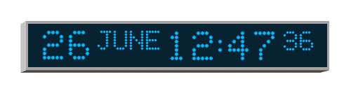 4510N.05.B.S.PoE WHARTON Вторичные цифровые часы с календарем