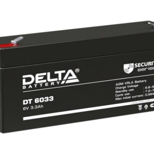 DT-6033 Delta Аккумулятор 6 В, 3,3 А/ч