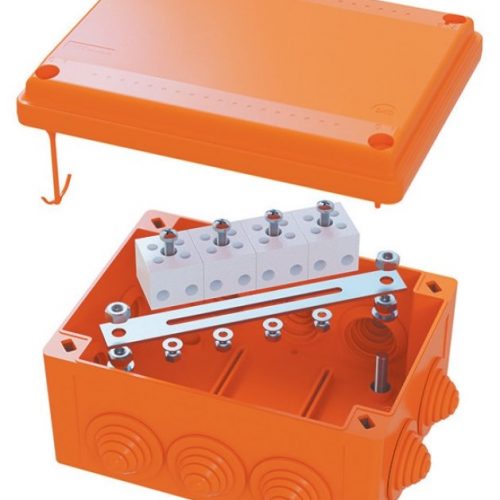 Коробка FS 100х100х50 5P (FSB11510): Коробка ответвительная огнестойкая из термопласта