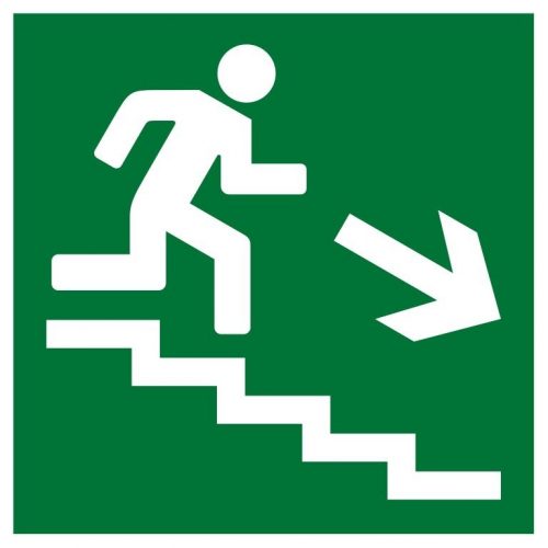 Плёнка (Е-13) направление к эвакуационному выходу по лестнице вниз: Пленка